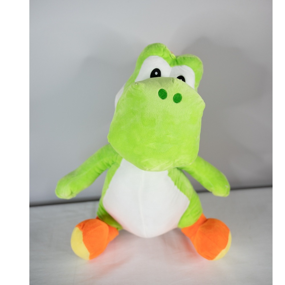 Nintendo Super Mario Yoshi Plush Toy Kids 22 Inch Green Excellent Video Game